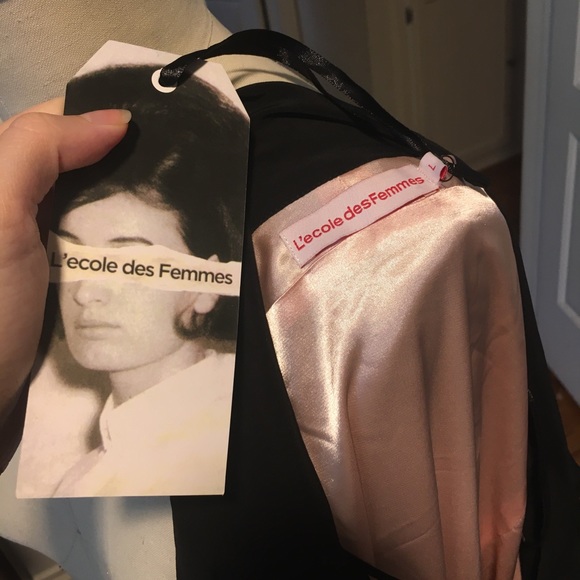 L’école Des Femmes Lined Silk Jumpsuit L - Picture 6 of 8